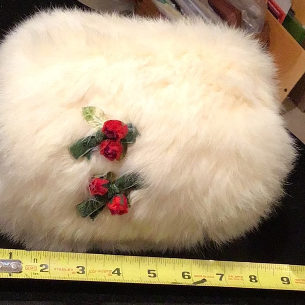 Vintage Rabbit Hair Hand Muff - Picture 3 of 5
